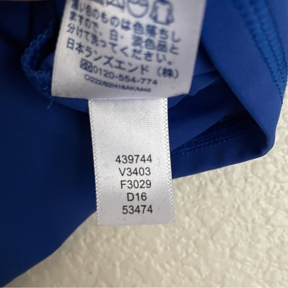 Lands’ End Toddler Shark Print Short Sleeve Rashguard 2T Royal Blue White - Picture 5 of 8